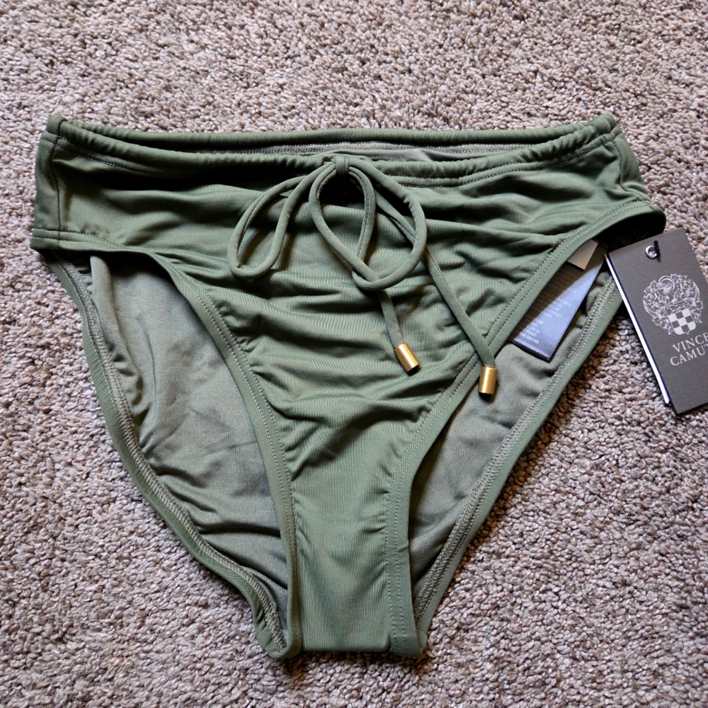 Vince Camuto Safari Green Bikini Bottoms Size XS